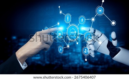 A visual representation of human-robot collaboration showcasing advanced technology and innovation, highlighting the synergy between artificial intelligence and human interaction. Tessel