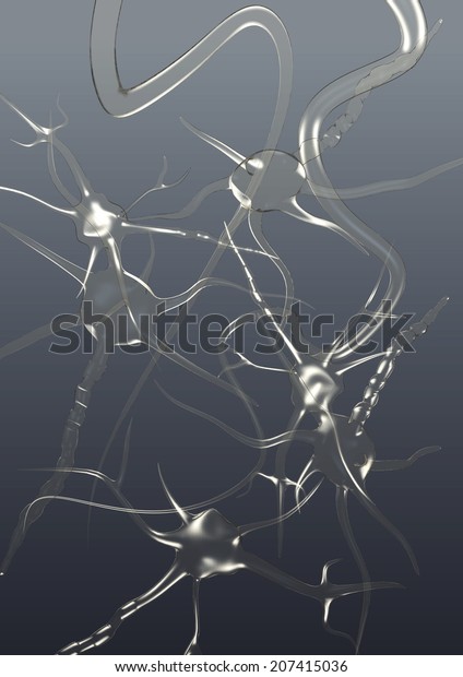 Visualization Microscopic View Neurons Stock Illustration 207415036 ...