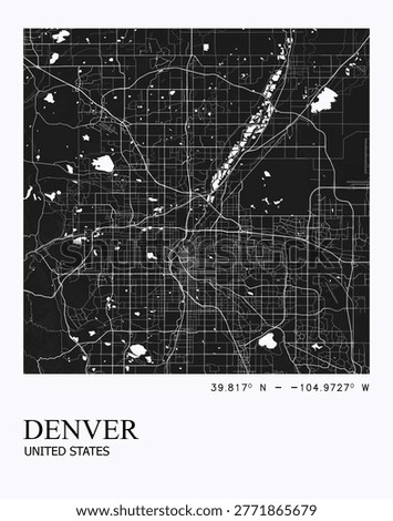 Visually appealing minimalist city map
