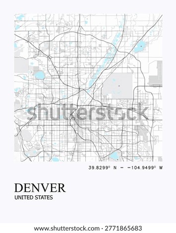 Visually appealing minimalist city map