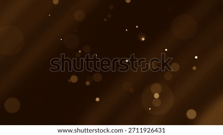 A visually captivating abstract background featuring shimmering golden bokeh light particles floating against a dark backdrop, creating a warm, elegant atmosphere.