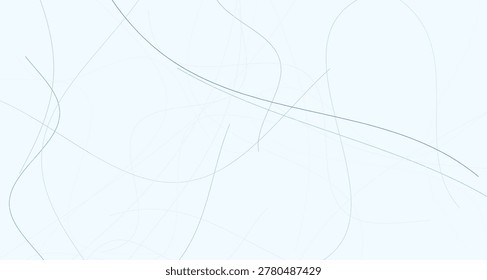 A visually intriguing abstract composition featuring intertwined curved lines in soothing ocean blue tones, perfect for modern or minimalist designs.