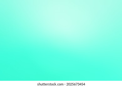 Vivid Aquamarine Blur Background With Sun Beam