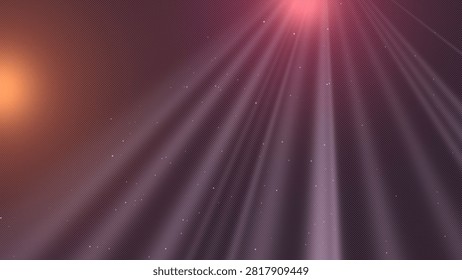 Vivid beams of light emanating from a celestial source, creating an ethereal display against a dark backdrop.