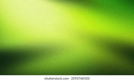 Vivid green gradient background with smooth transitions and grainy noise texture, ideal for backgrounds, modern designs or digital art applications.