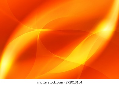 Vivid Orange Swirl Abstract Background