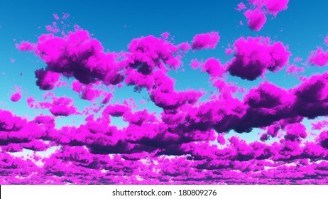 Vivid Purple Cloudscape