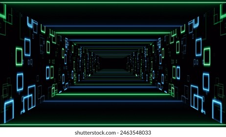 VJ abstract light event particles concert dance game edm music stage party openers titles led neon tunnel background
