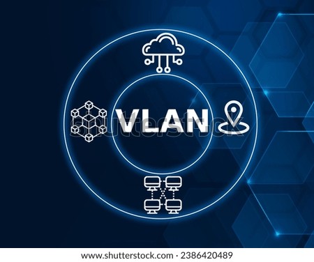 VLAN acronym, Virtual Local Area Network concept, technology used in computer networks to create logically segmented networks within a physical network.