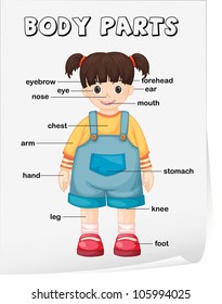 Similar Images, Stock Photos & Vectors of Cartoon child. Vocabulary of ...