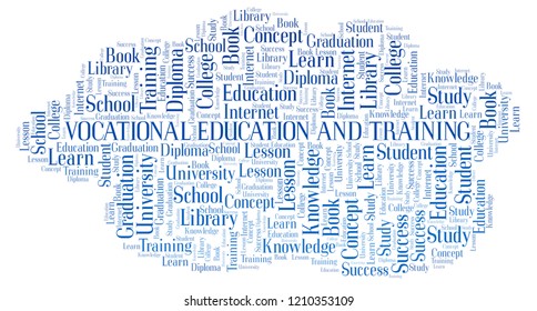 Vocational Education And Training word cloud.