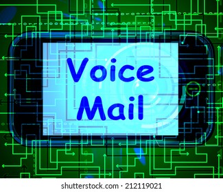 Voice Mail On Phone Showing Talk To Leave Messages