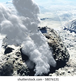 Volcanic eruption
