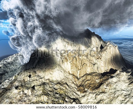 Similar – Foto Bild Bietschhorn mountain peak, view from Loetschenpass