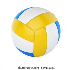 Volley Ball Isolated. 3D Rendering