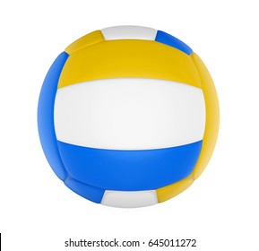 Volley Ball Isolated. 3D Rendering