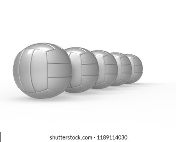 Volleyball Balls 3D rendering