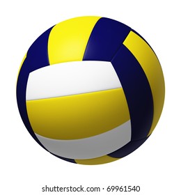Volleyball Isolated On White Background Stock Illustration 69961540 ...
