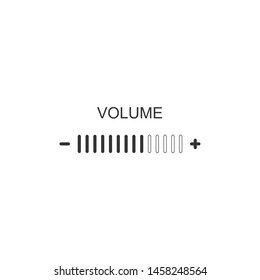 Volume adjustment icon isolated. Flat design