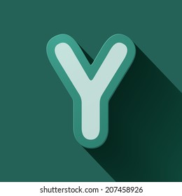 Volume icons alphabet: Y . Colorful modern Style. - Shutterstock ID 207458926