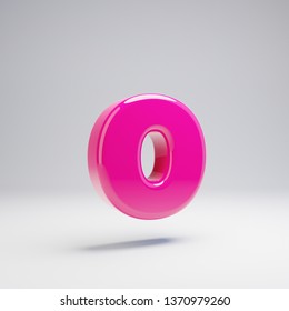 Glossy Pink Paint Letter O Lowercase Stock Illustration 582497110 ...