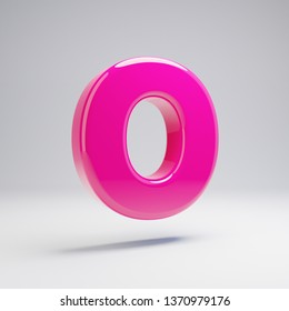 Glossy Pink Paint Letter O Lowercase Stock Illustration 582497110 ...