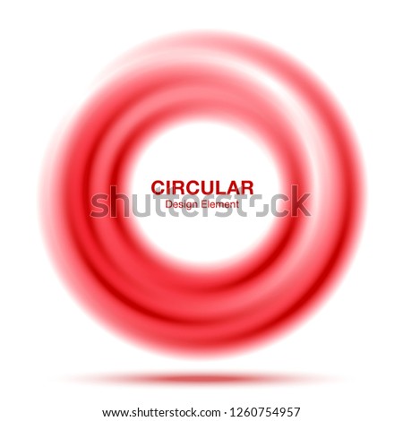 Vortex gradient round banner. Text presentation layout. Abstract red swirl circle frame isolated on transparent background. Circular translucent gradient frame. 