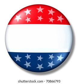 vote badge blank isolated patriotic election symbol