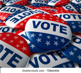 Vote badges patriotic button patriotic button badge election politics symbol