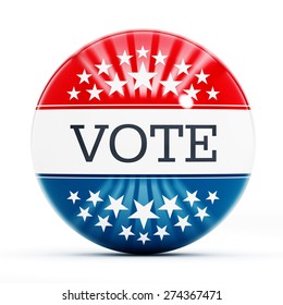 Vote Button Isolated On White Background Stock Illustration 274367471 ...