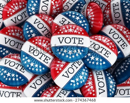 Vote buttons stack with red and blue colors