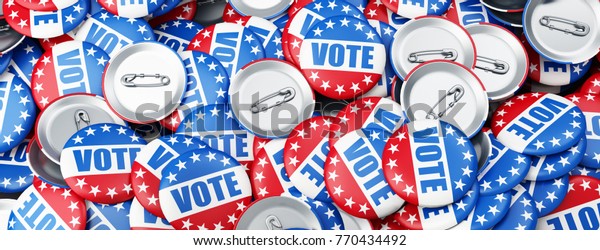 Vote Election On White Background 3d Stock Illustration 770434492 ...