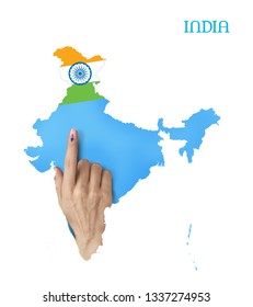 Vote India Stock Illustration 1349625542