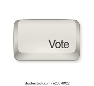 Vote Text for Title or Headline. In 3D Fancy Fun and Futuristic style