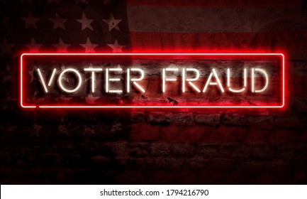 Voter Fraud Conceptual Graphic Election Politics