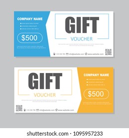 Voucher Gift Certificate Coupon Template Stock Illustration Shutterstock