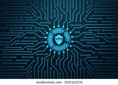 VPN Network Security Internet Privacy Encryption Concept