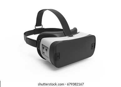 VR Glasses, Isolated On White Background. 3D Render
