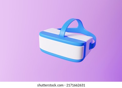 VR Goggles Icon, Virtual Reality Technology, Metaverse. 3d Illustration