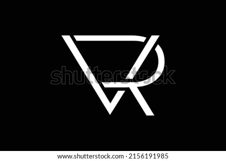 VR ,RV ,V ,R Abstract Letters Logo Monogram Photo stock © 
