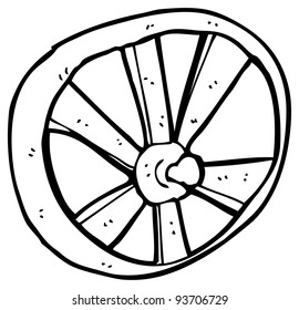 Cartoon Wagon Wheel Stock Illustration 102251233