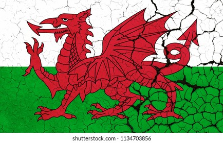 Wales Flag England Crisis