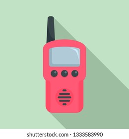 Walkie Talkie Toy Icon. Flat Illustration Of Walkie Talkie Toy Icon For Web Design