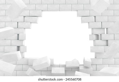 Wall Of Broken Brick