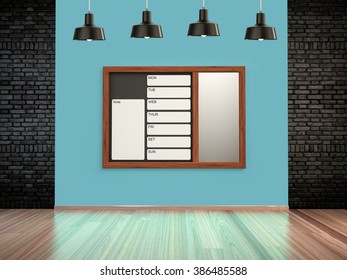 Wall calendar. Schedule memo management organizer concept. - Powered by Shutterstock