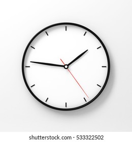 Wall Clock Mockup 3d Rendering