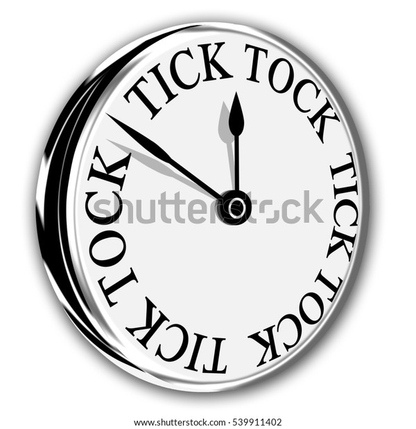 Download Wall Clock Modern Time Passing Tick Stock Illustration 539911402
