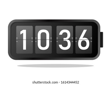 Wall Flap Clock Countdown Illustration