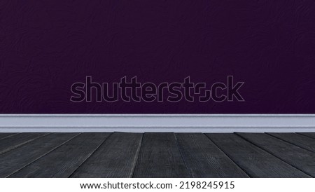 Wall and floor background. 3d render.