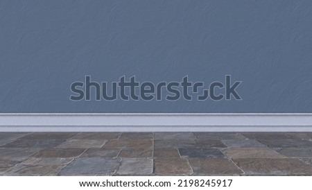 Wall and floor background. 3d render.